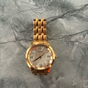 Fossil 30th anniversary gold watch